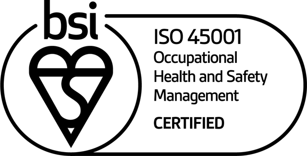BSI ISO 45001 Occupational Health and Safety Management Certified logo